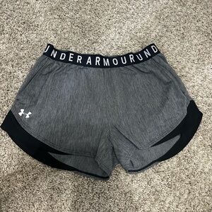 LG Women's Gray and Black Athletic Shorts